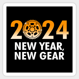 2024 New Year Cycling Meme Gift For Cyclist Sticker